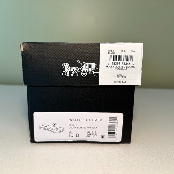 Coach Holly Quilted Leather Sandal - Picture 14 of 14